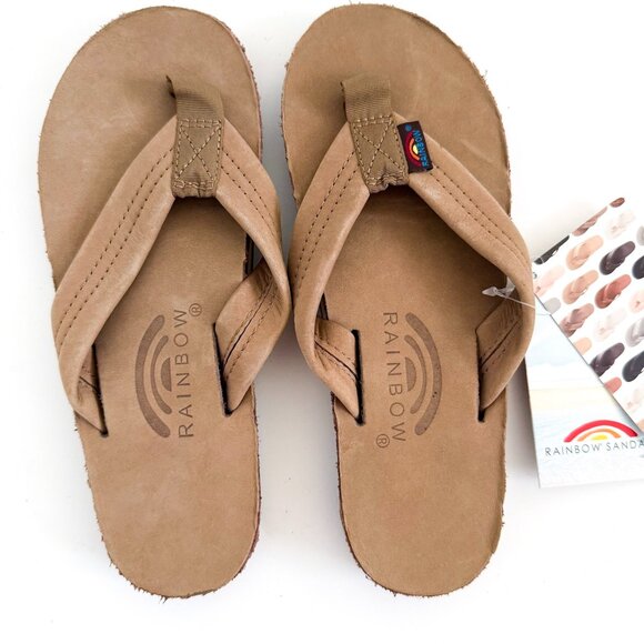 Rainbow 301ALTS Sandals Women’s Small 5.5-6.5 Brown New Flip Flops 1" Strap - Picture 1 of 6